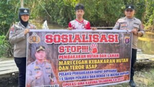 Polres Barsel Gencarkan Sosialisasi Karhutla Lewat Operasi Bina Karuna Telabang 2025